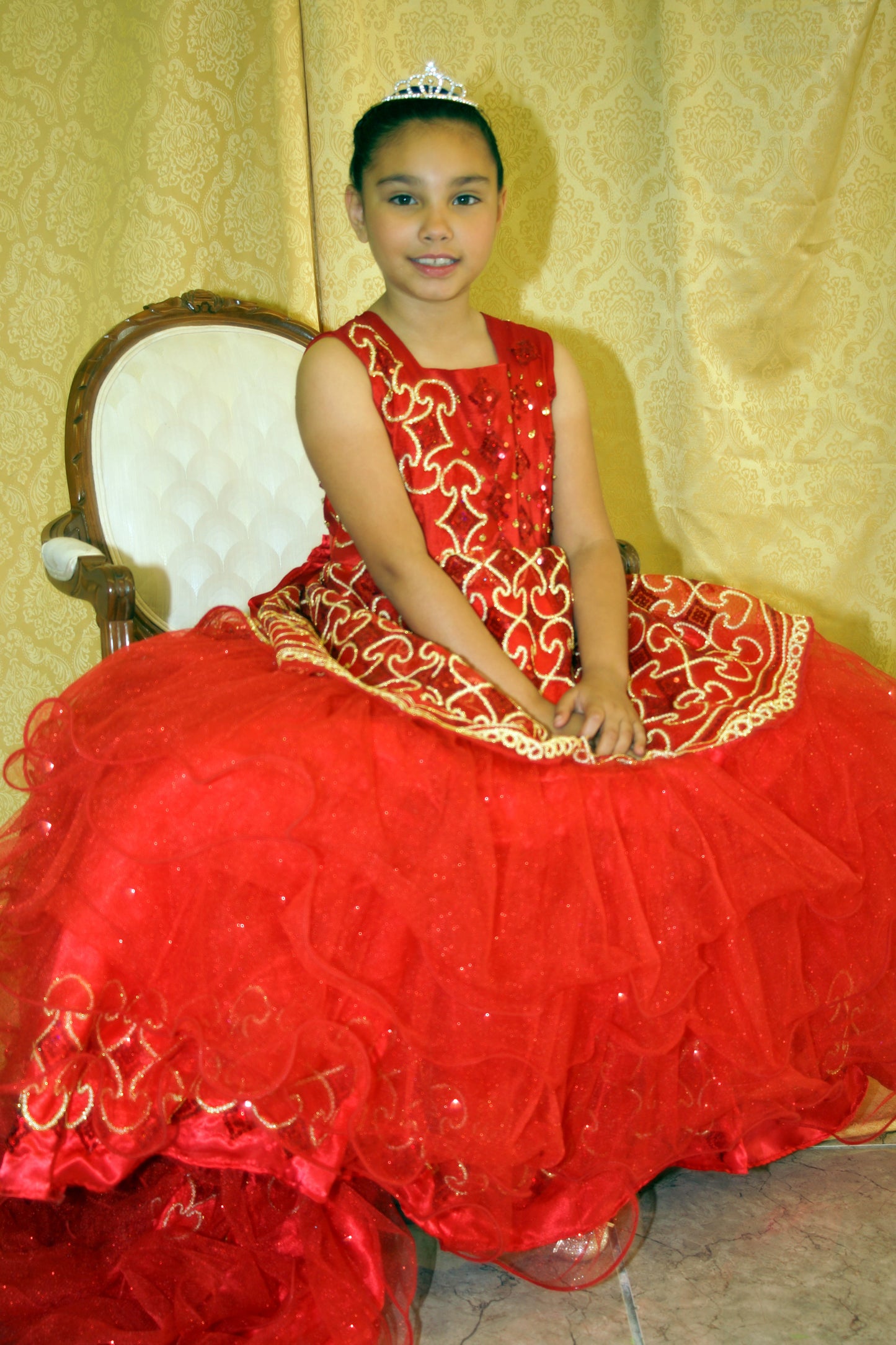 Queen of Hearts Little Girls Haute Couture