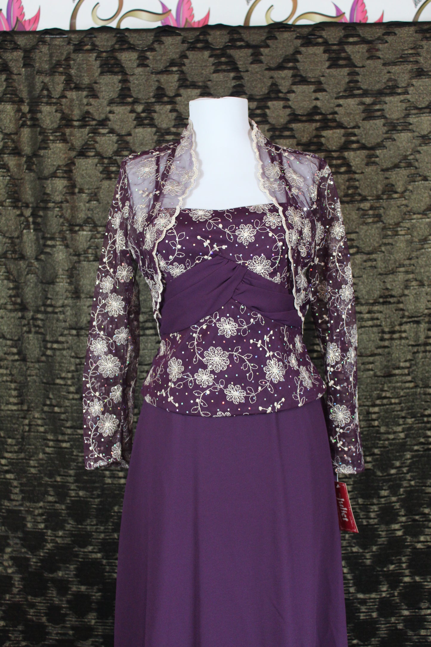 Special Occasion Prom Purple Lace