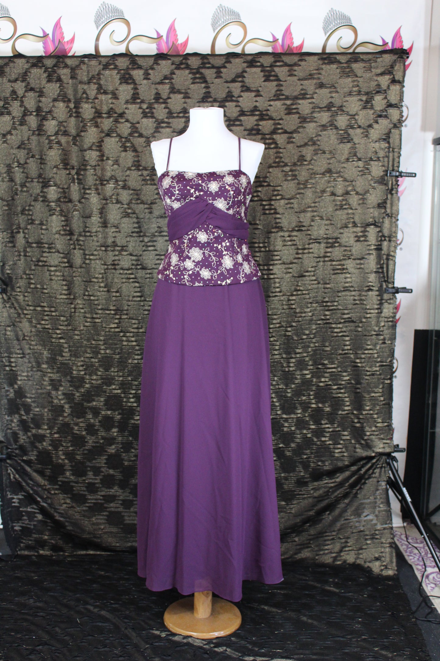 Special Occasion Prom Purple Lace